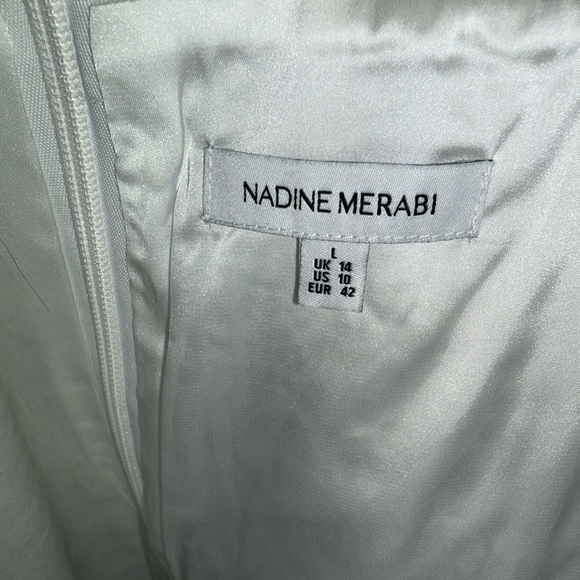 NADINE MERABI White Sleeveless Sweetheart Mini Dress - Picture 10 of 16